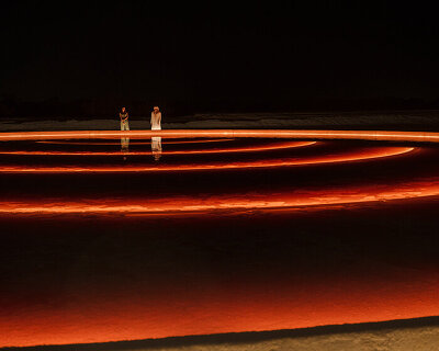 shaikha al mazrou creates light art from crystallized seawater at manar abu dhabi