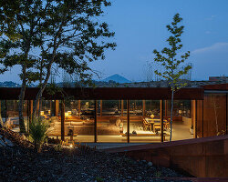 HPA arquitetura's casa corten follows portuguese landscape with stepping green roofs