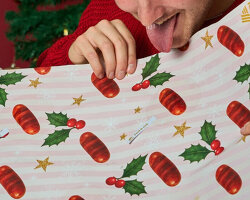 flavored paper you can lick and taste? explore some of the quirkiest gift wrap designs