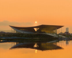 BIG proposes ribbon-like cultural landmark for ulsan performing arts venue in korea