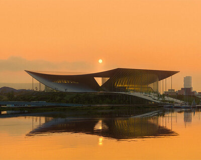 BIG proposes ribbon-like cultural landmark for ulsan performing arts venue in korea