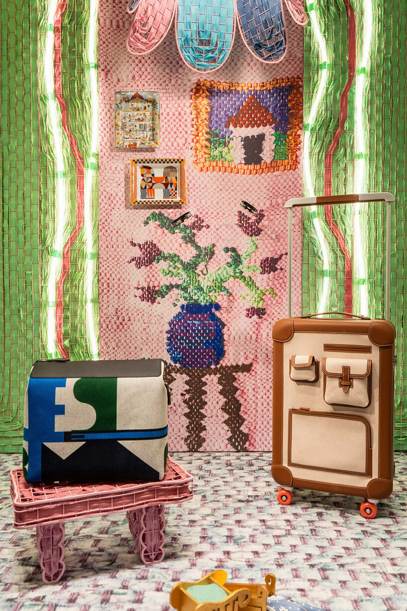 delphine dénéréaz weaves provençal memory into Hermès’ winter windows in shanghai