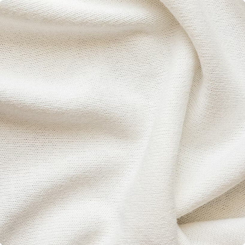 Luego, el hilo se puede tejer o tejer en tela.