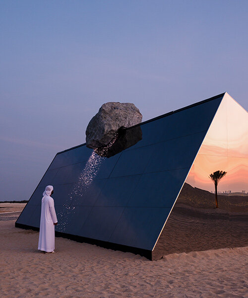 six n. five lands in abu dhabi with glimmering desert installation 'skyward'