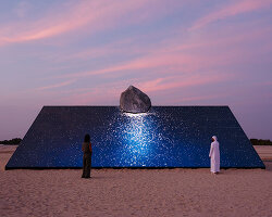 six n. five lands in abu dhabi with glimmering desert installation 'skyward'