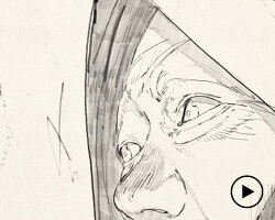 hand-drawn abstract figures dance along max cooper’s music in film by masanobu hiraoka