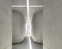 cruciform skylight illuminates subterranean prayer room by korean architect ITM yooehwa