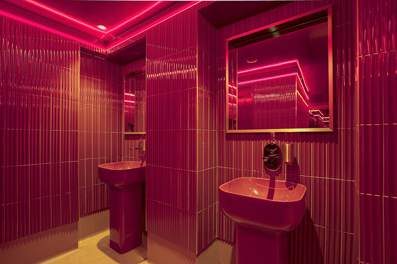 historic parisian cinema is reborn in wes anderson-like pastel hues and velvet touches