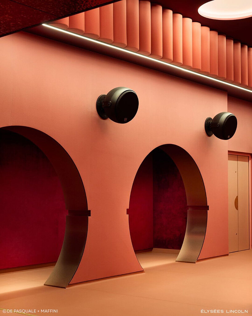 historic parisian cinema is reborn in wes anderson-like pastel hues and velvet touches