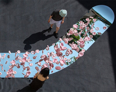 historic hotel receives metallic 'tasting tongue' by studio deng in montpellier