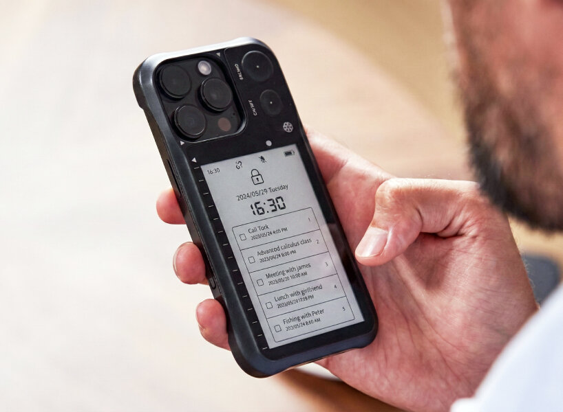 Pantalla de tinta electrónica para funda de iPhone