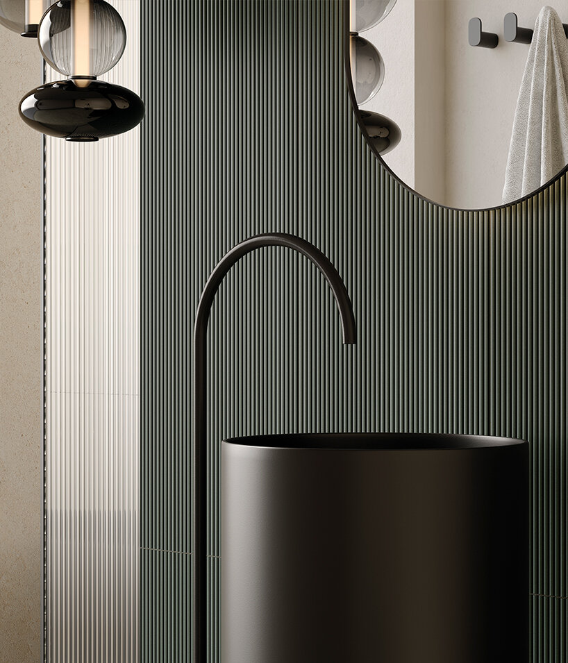 iris ceramica expands victorian stone project with sculptural white-body wall coverings