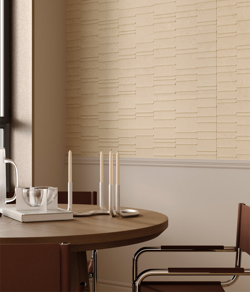 iris ceramica expands victorian stone project with sculptural white-body wall coverings