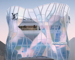 louis vuitton sanlitun opens in beijing with a fluid glass facade by jun aoki