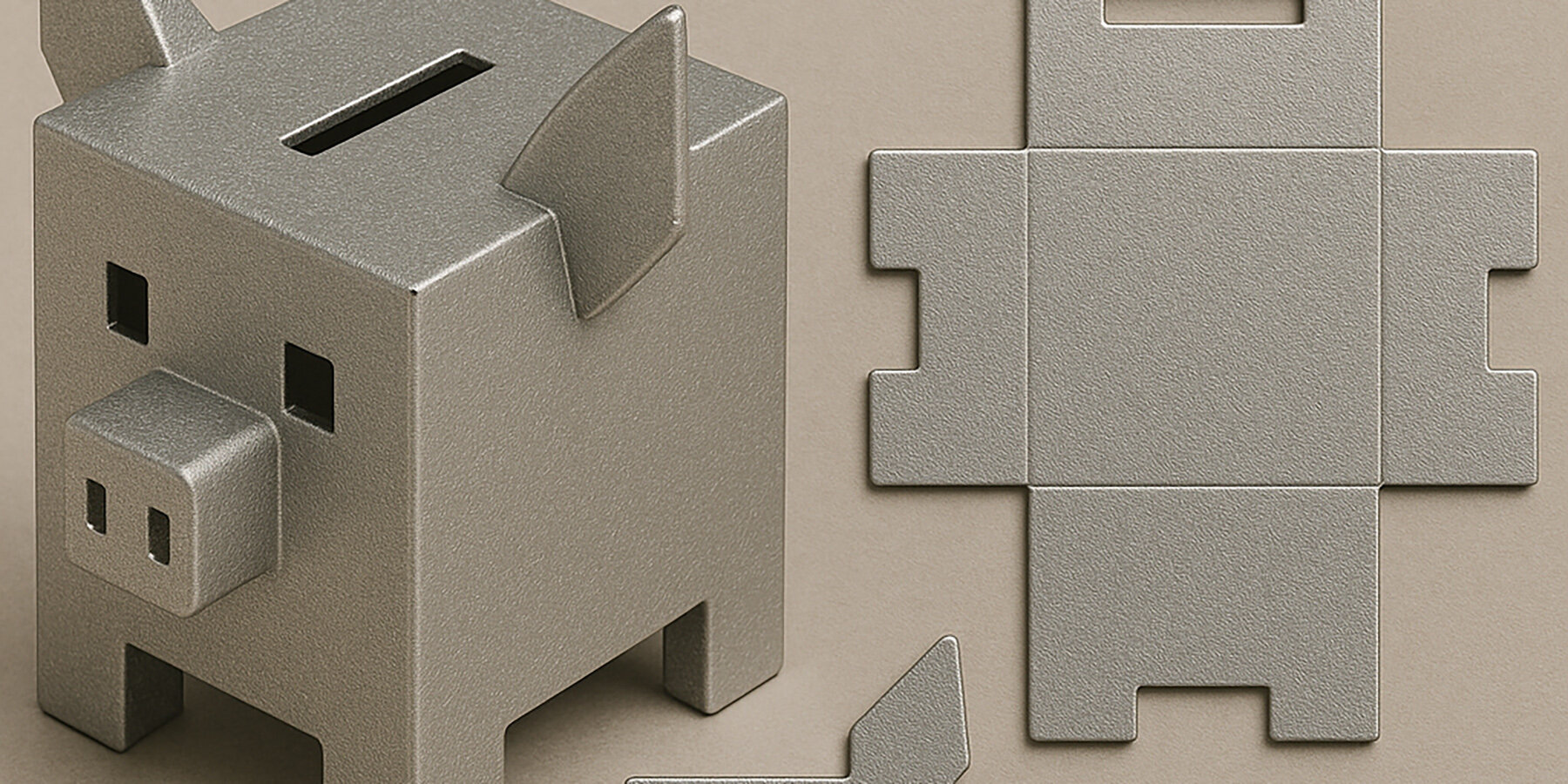 metallic-piggy-bank-paper-PLANBUREAU-studio-designboom-ban2