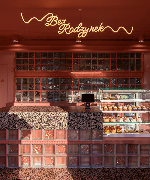 mode:lina™ frosts a tiny cake studio in poland with jelly-like glass and confectionery detailing