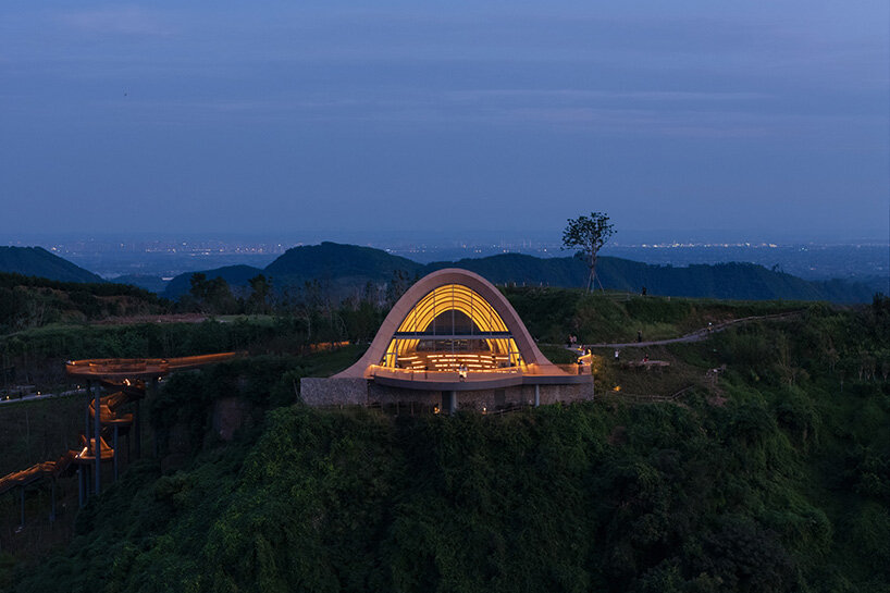 MVRDV completes earth-covered pavilion with viewing deck for public gatherings in china
