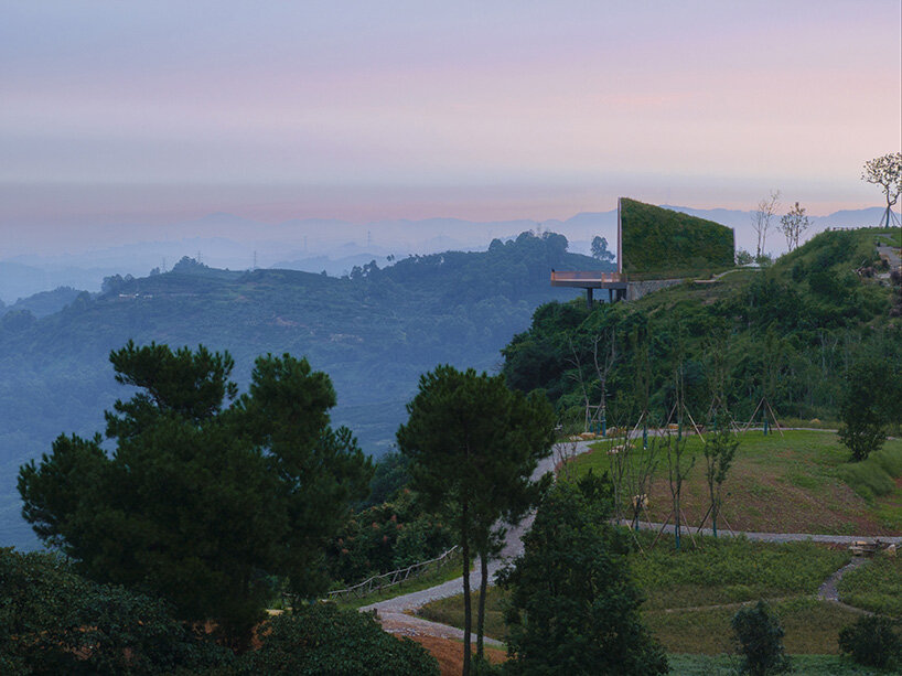 MVRDV completes earth-covered pavilion with viewing deck for public gatherings in china