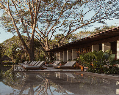QBO3 arquitectos design modular pavilion embracing costa rica's pacific coast