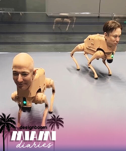 what are musk, zuckerberg and bezos’ robot dogs doing at art basel miami?