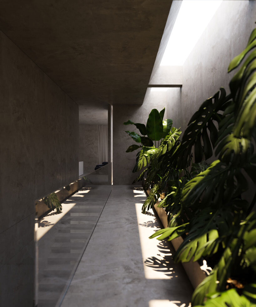 clad in timber, stone house by SHOVK perches over rocky oceanfront slope in portugal