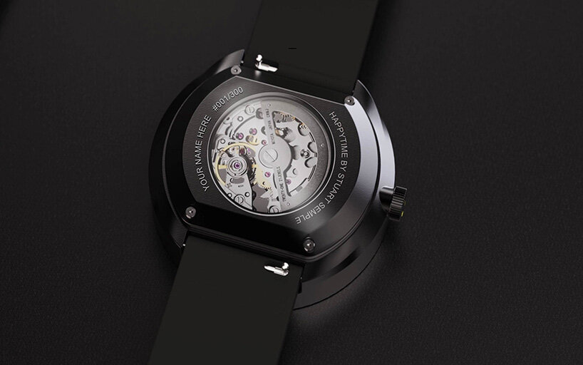 stuart semple creates a watch that smiles at you instead of telling the time