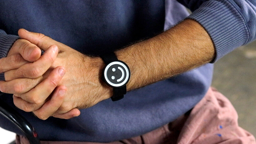 stuart semple creates a watch that smiles at you instead of telling the time