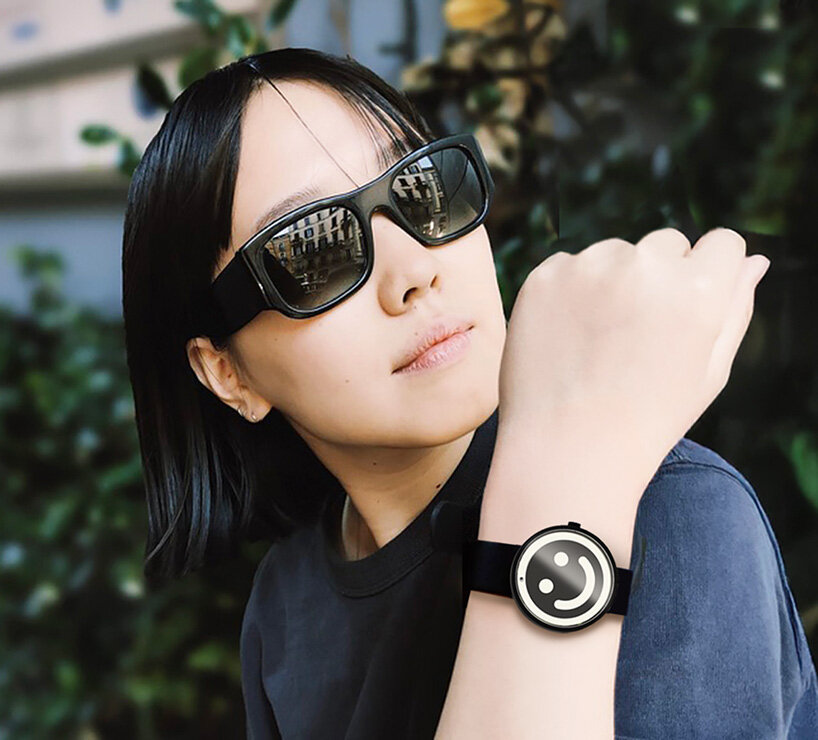 stuart semple creates a watch that smiles at you instead of telling the time