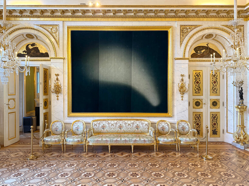 sunlight draws the images in nicolas grospierre's velvet heliograms