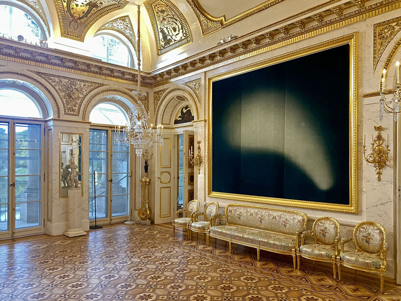 sunlight draws the images in nicolas grospierre's velvet heliograms