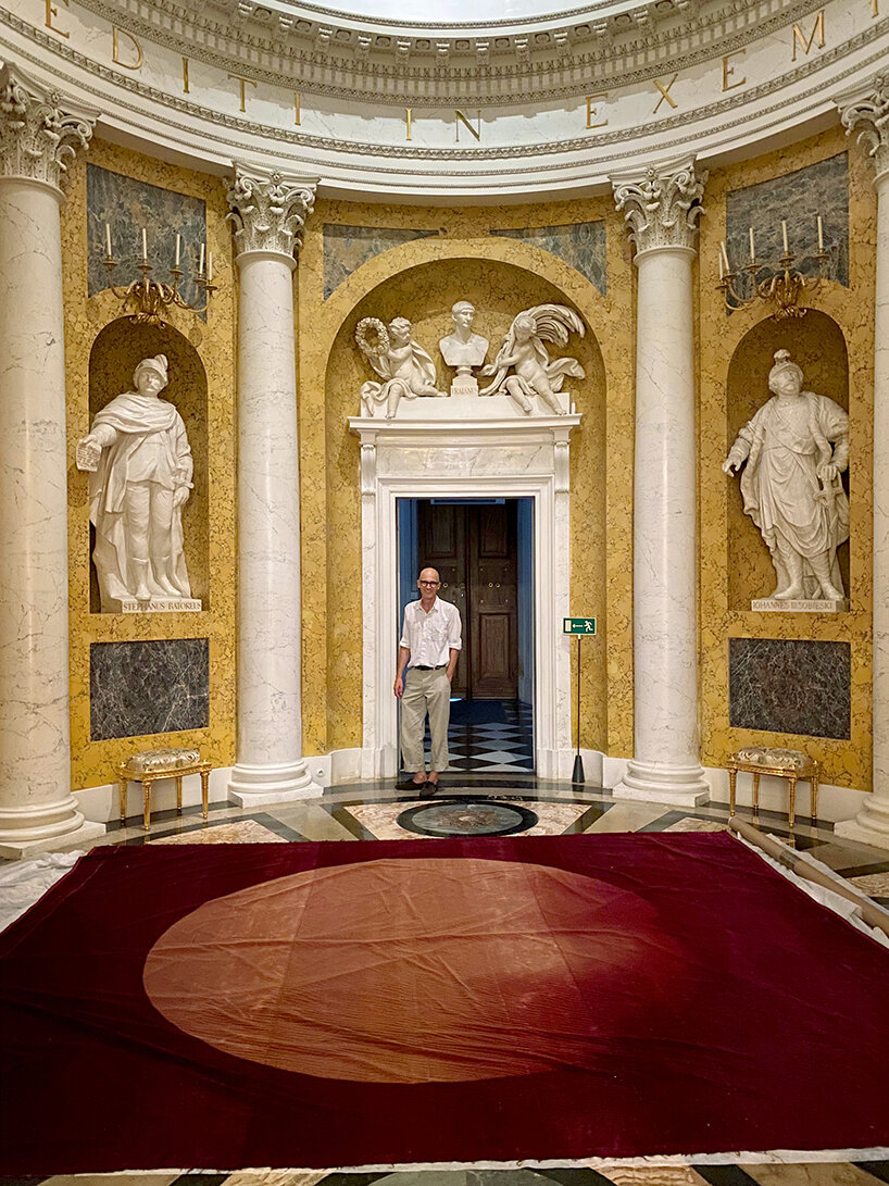 nicolas grospierre’s velvet heliograms are made by months of direct sun exposure