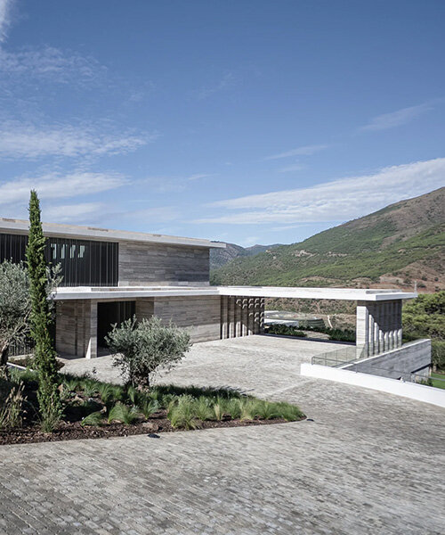 ARK architects build bio-villa in southern spain from unprocessed materials