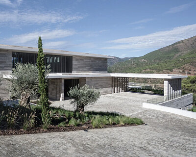 ARK architects build bio-villa in southern spain from unprocessed materials