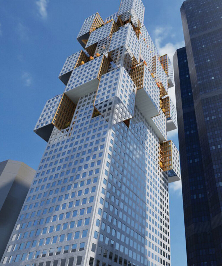 studiolowe design adapts foreclosed denver tower into well-ness affordable housing