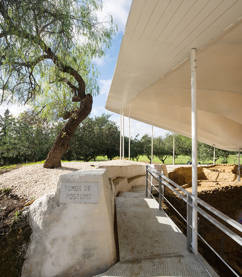 3D printed canopy uses passive environmental control to protect roman tombs in spain