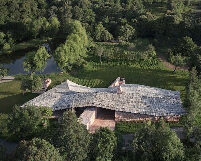a 1930s chair is the architectural inspiration for gad's nature experience center in china