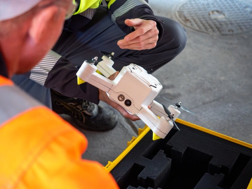 flying machine firedrone