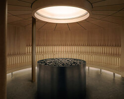 aesop's immersive montreal bathhouse alternates between warm and cool spaces
