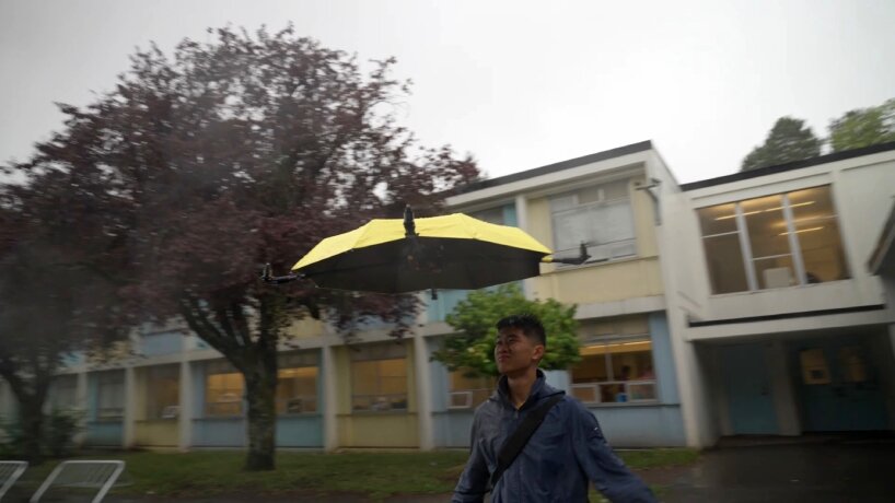 autonomous flying umbrella