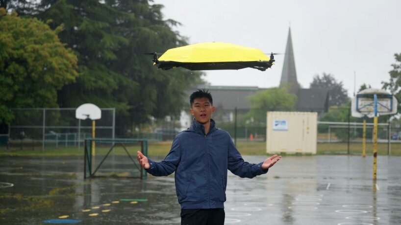 autonomous flying umbrella