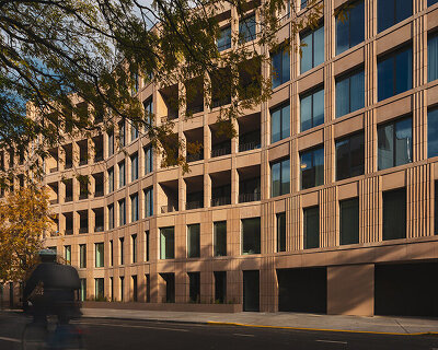 frida escobedo completes 'bergen' residences with pleated facade in brownstone brooklyn