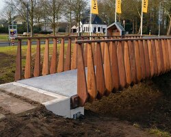 bridge made of recycled concrete can capture and store carbon dioxide over time
