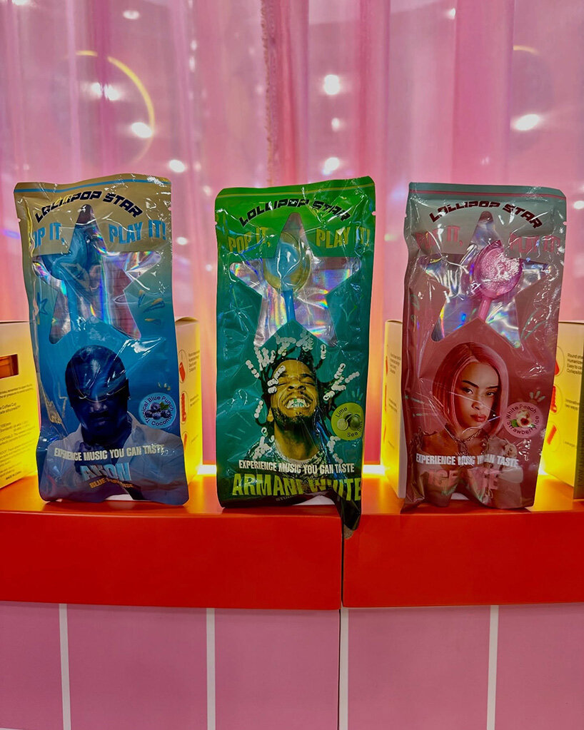 this lollipop lets music travel from your mouth to your ears as you bite into it