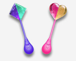 this lollipop lets music travel from your mouth to your ears as you bite into it