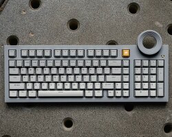 cement-like mechanical keyboard reimagines the style of tadao ando’s concrete church