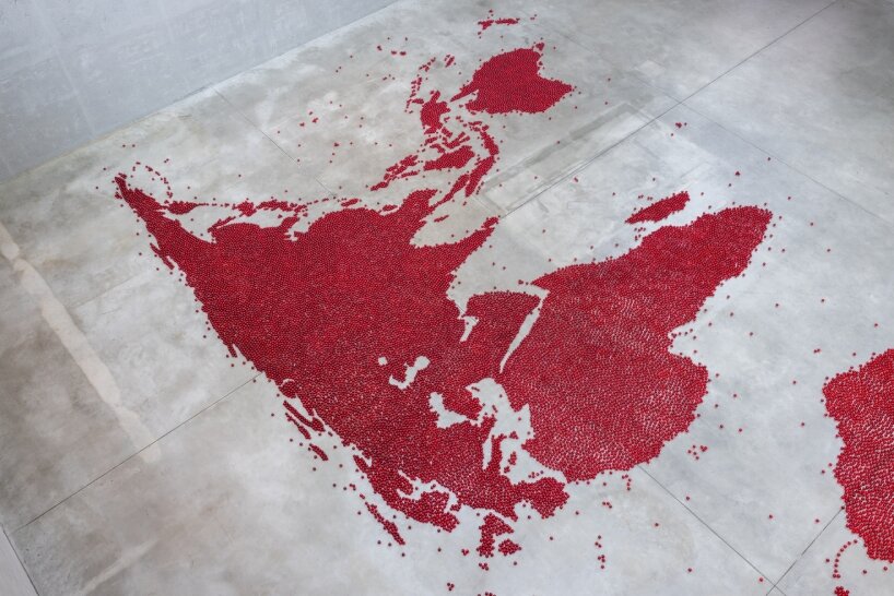 Mona Hatoum, Map (red), 2026