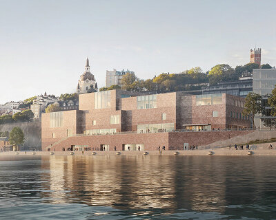 david chipperfield updates design for coastal nobel center in stockholm, sweden