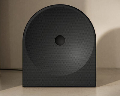 erwan bouroullec shapes samsung's 'music studio' speakers around circular dot form