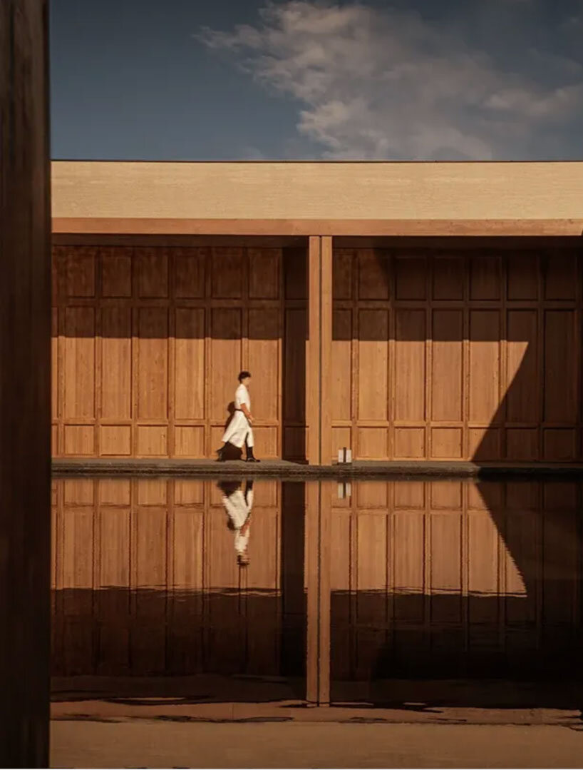 hotel by ccd reinterprets nomadic cultural patterns through dispersed brick volumes in china