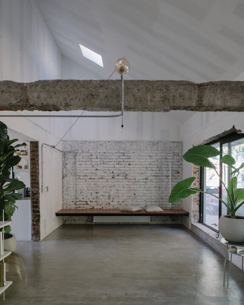 iván bravo weaves original brick fragments into casa tam renovation in chile